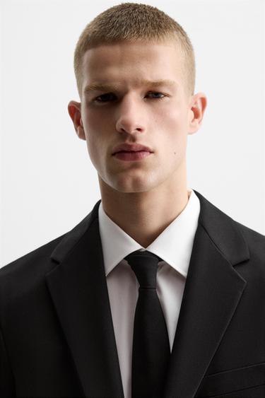 Zara COMFORT SUIT JACKET - Black