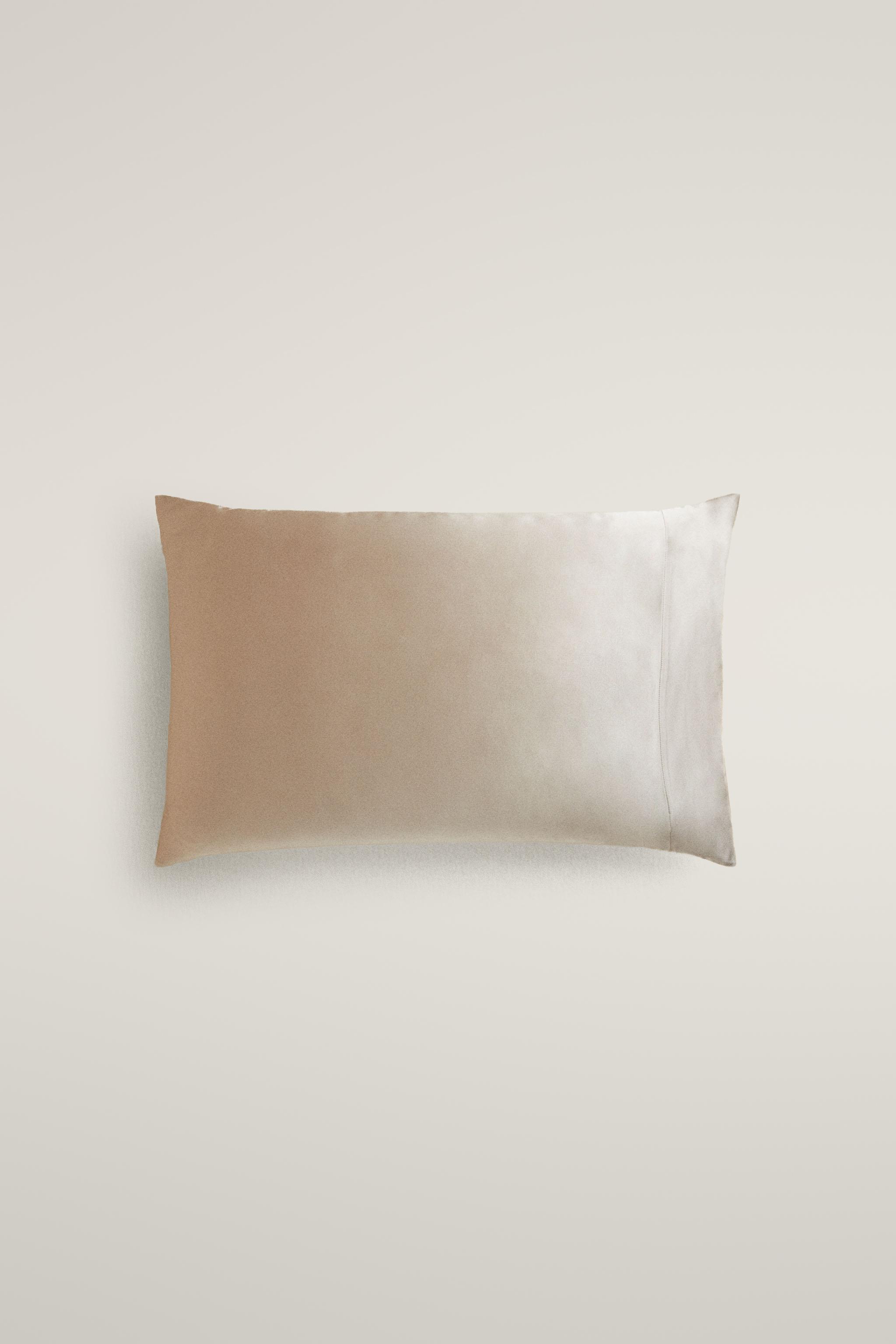 MULBERRY SILK PILLOWCASE — Brown / Taupe