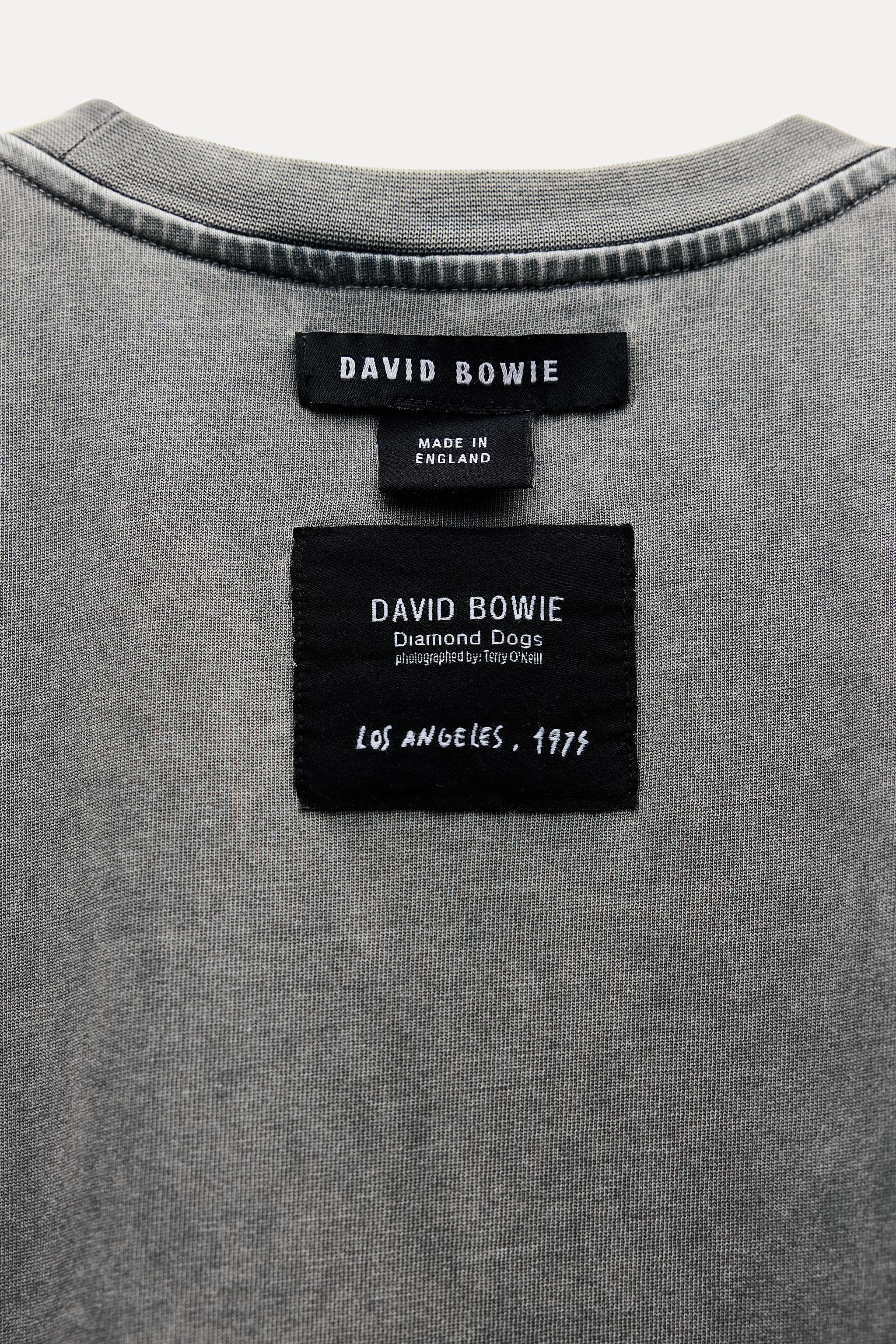 WASHED DAVID BOWIE T-SHIRT - Gray marl | ZARA United States