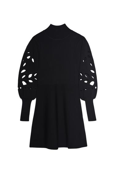 DRESS WITH OPENINGS AT SLEEVES