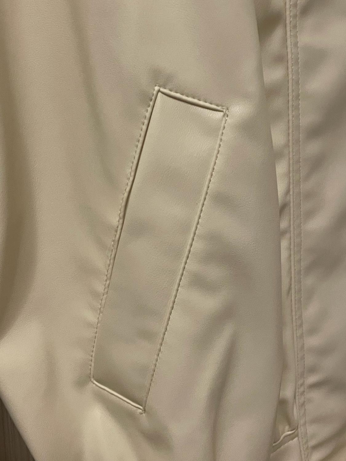 OVERSIZE LEATHER EFFECT BOMBER JACKET - Image 2
