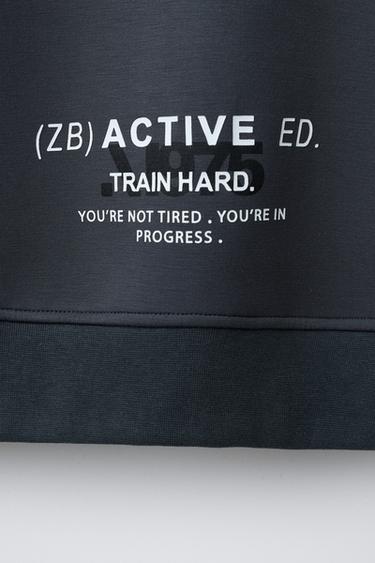 SWEAT À CAPUCHE SPORT - Gris anthracite de Zara - Image 3
