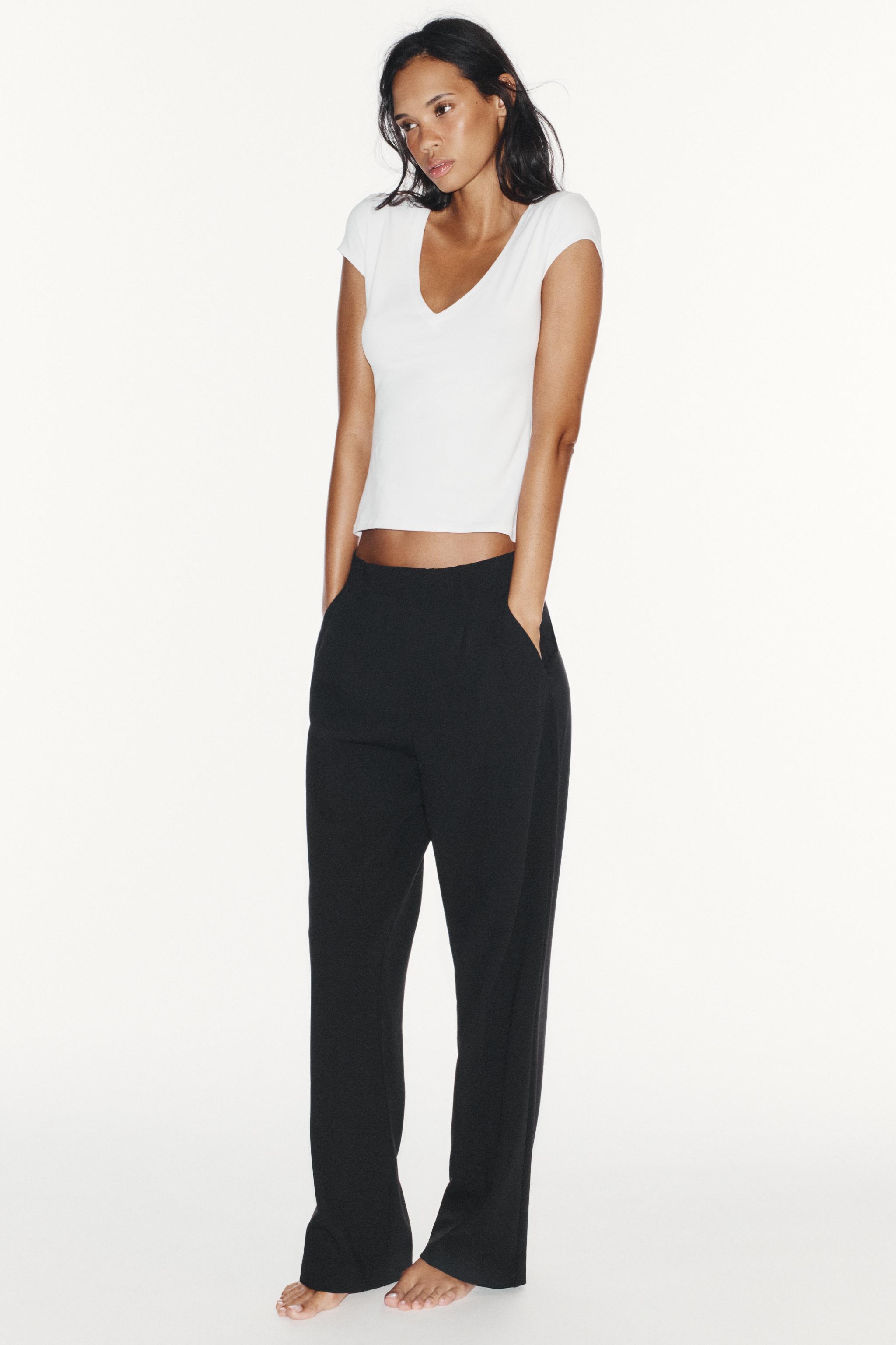 Pleated Flap Pants by Zara