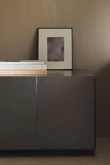 STEEL SIDE TABLE - Matte silver by Zara