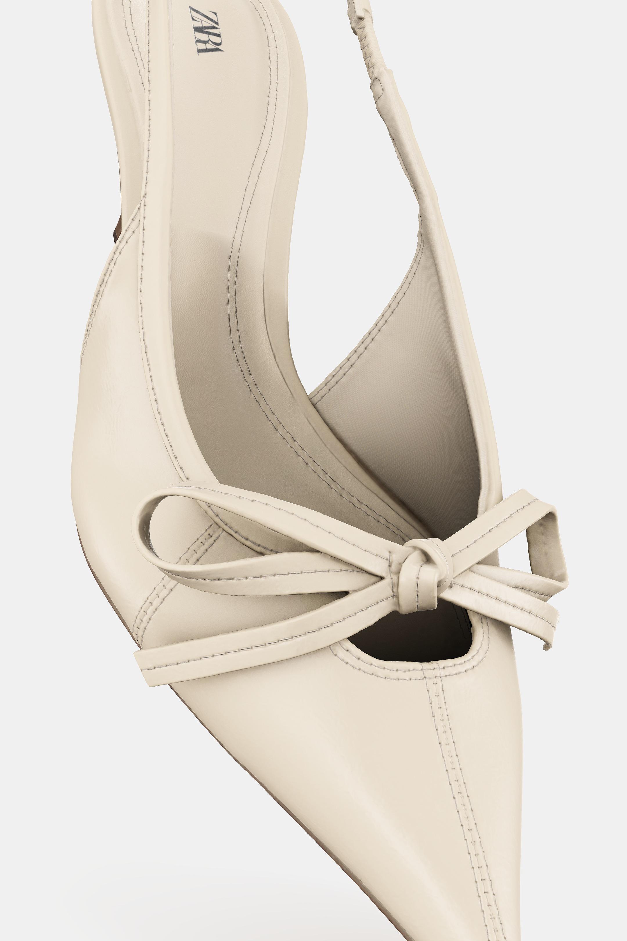 ZAPATO DESTALONADO LAZO - Blanco de Zara