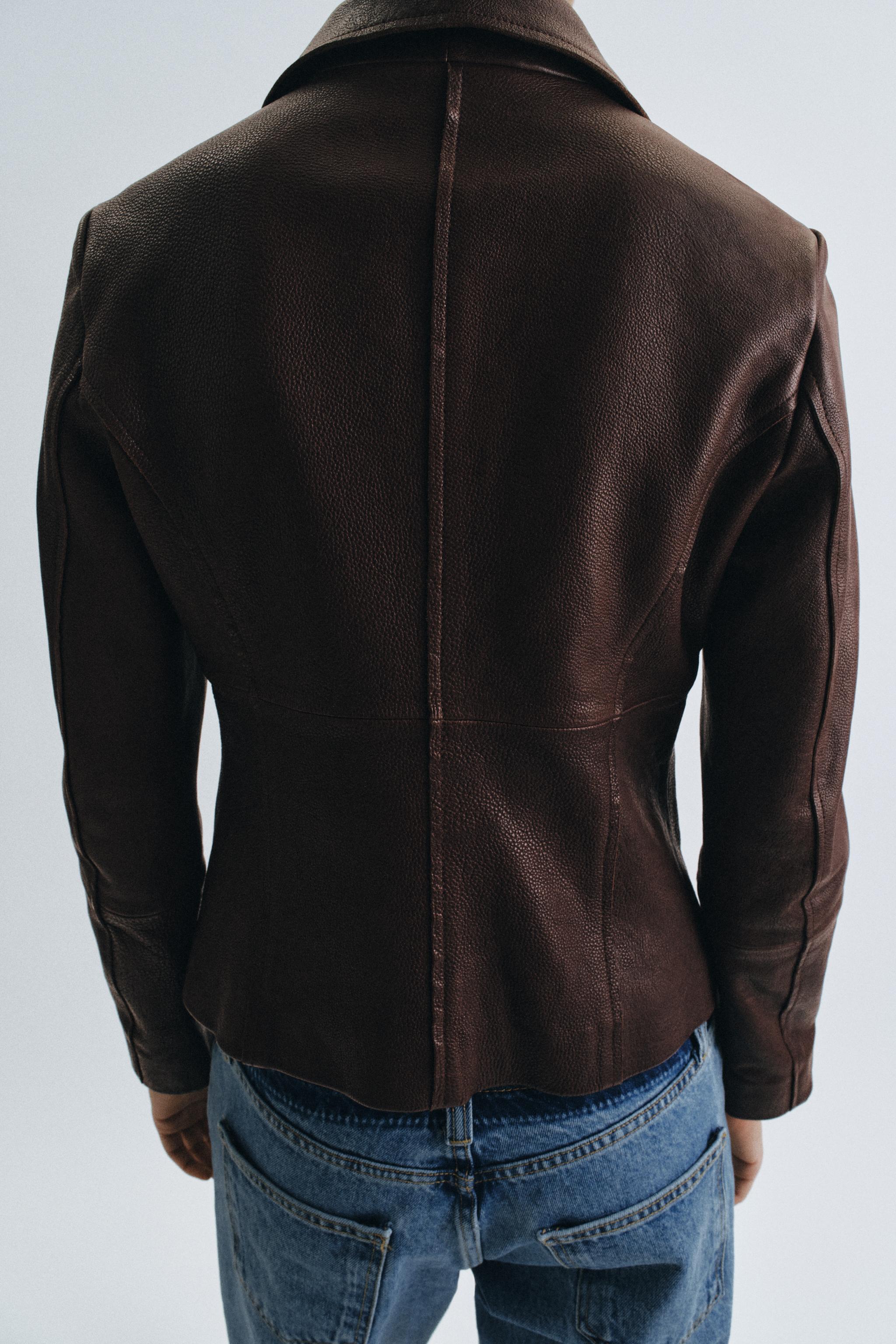 ZW COLLECTION LIMITED EDITION LEATHER TAILORED BLAZER