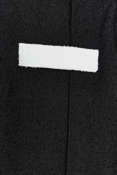 CONTRAST BOUCLÉ TROUSERS - Black / White by Zara - Image 5