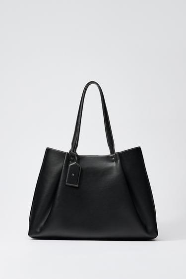 SAC SHOPPER AVEC PINCE - Noir de Zara - Image 2