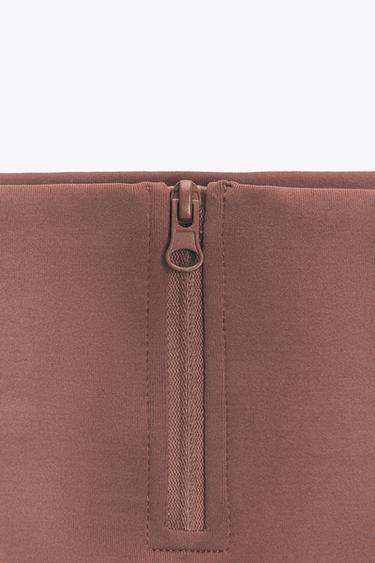 SEAMLESS LEGGINGS WITH ZIP - Mid-pink by Zara - Image 7