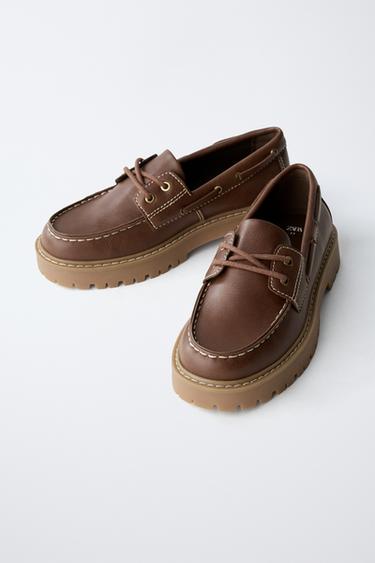 CHAUSSURES BATEAU CLASSIQUES - Marron de Zara - Image 2