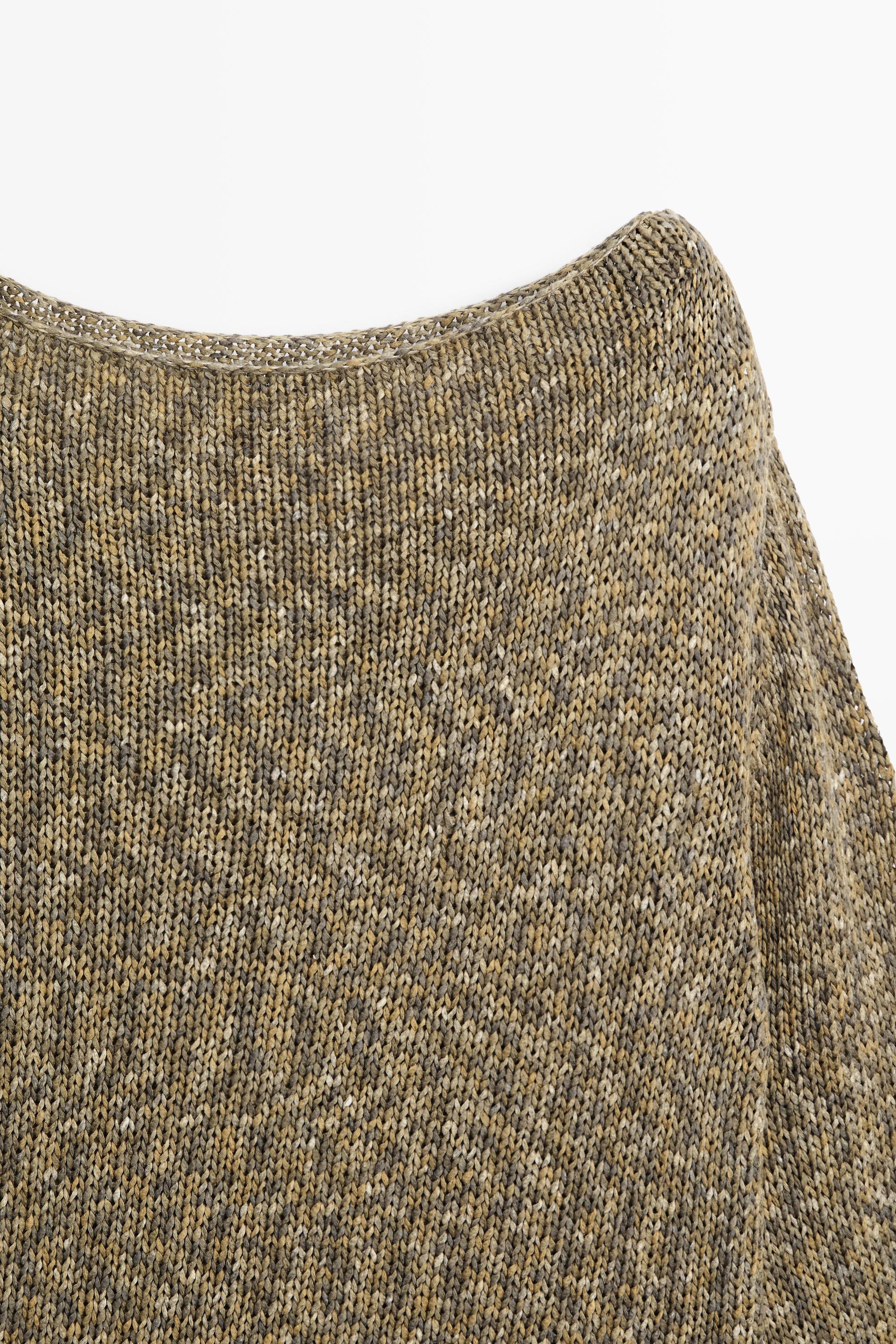 Cotton boat neck sweater