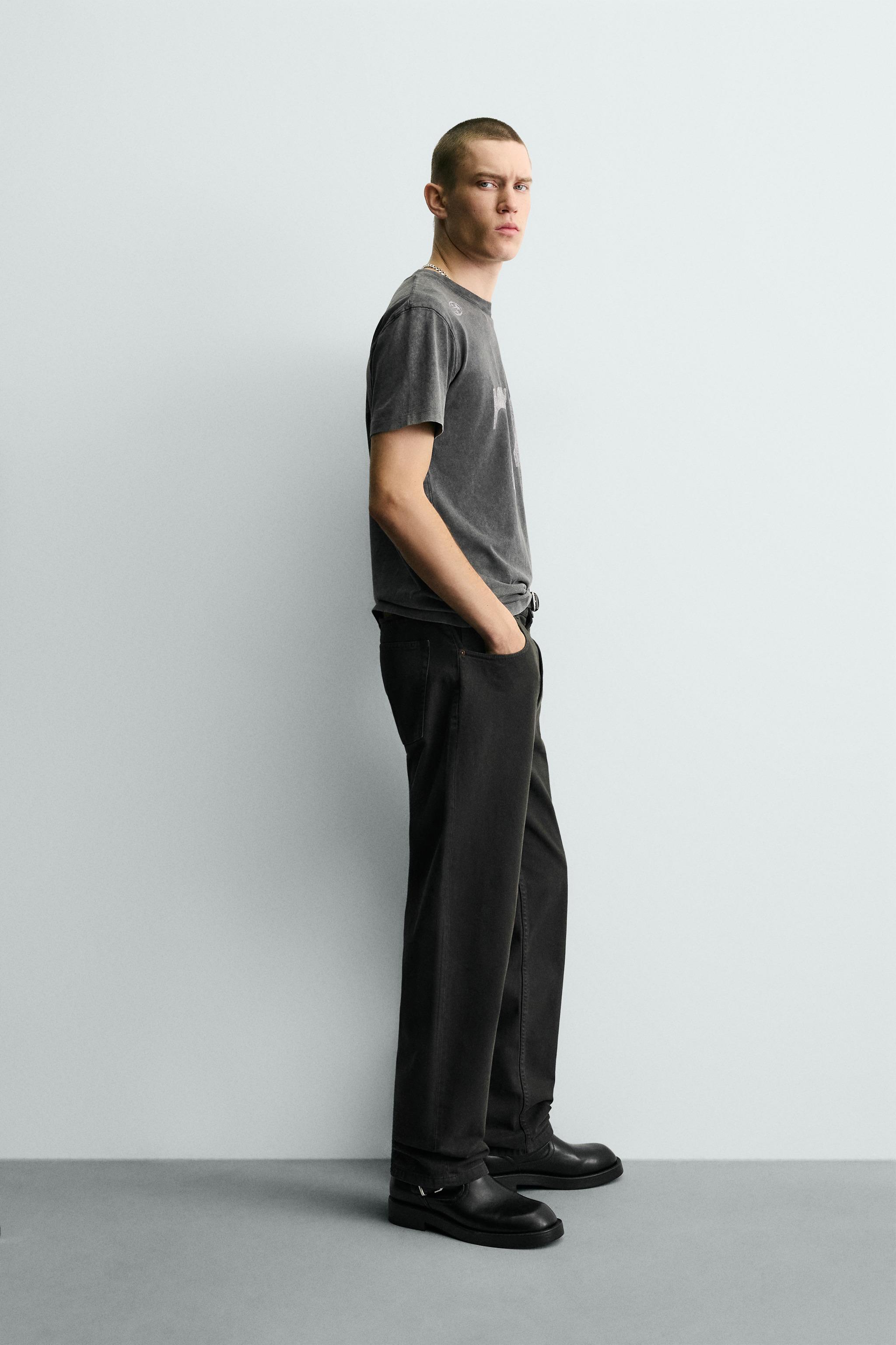 WASHED COMBINED PRINTS T-SHIRT