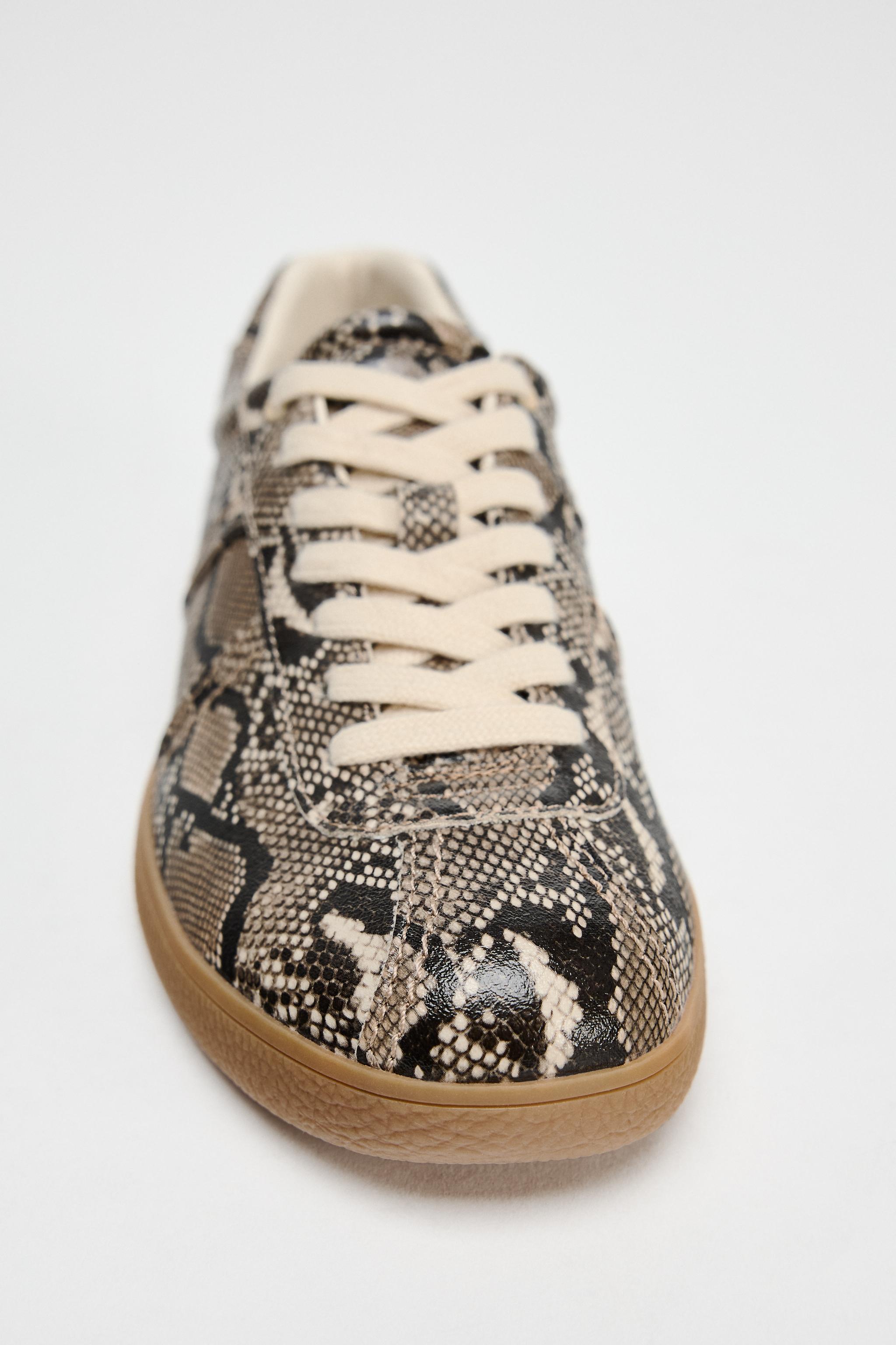 ANIMAL PRINT SNEAKERS - Snake | ZARA United States
