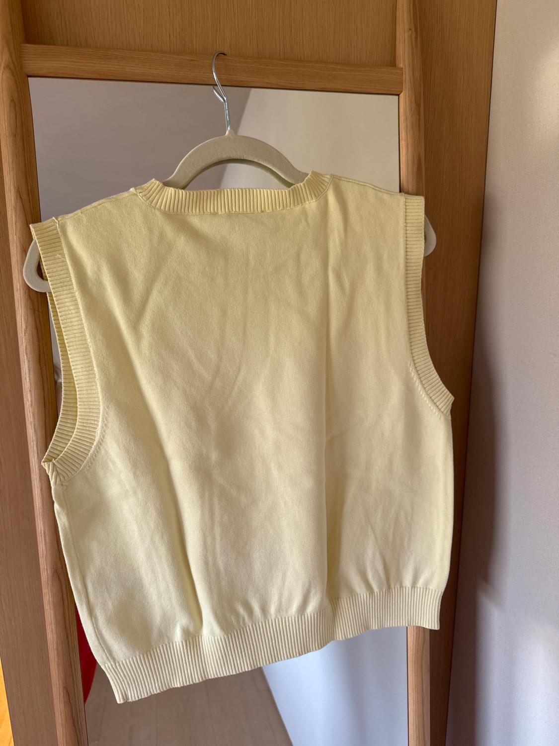 SLEEVELESS PLAIN KNIT TOP - Image 2