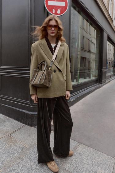 Zara MINI SHOPPER TORBA – Zelena