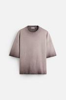 SPRAY PRINT KNIT T-SHIRT