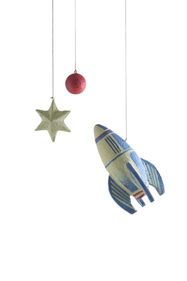 KIDS' SPACE DECORATIVE HANGING ORNAMENTS (SET OF 3) - متعدد الألوان الخاص بـ Zara