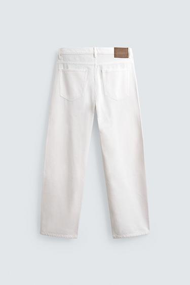 JEAN DROIT COTON-CHANVRE - Écru de Zara - Image 8