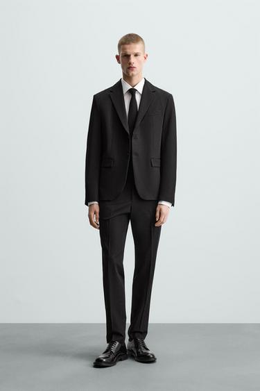 COMFORT SUIT TROUSERS - Black by Zara