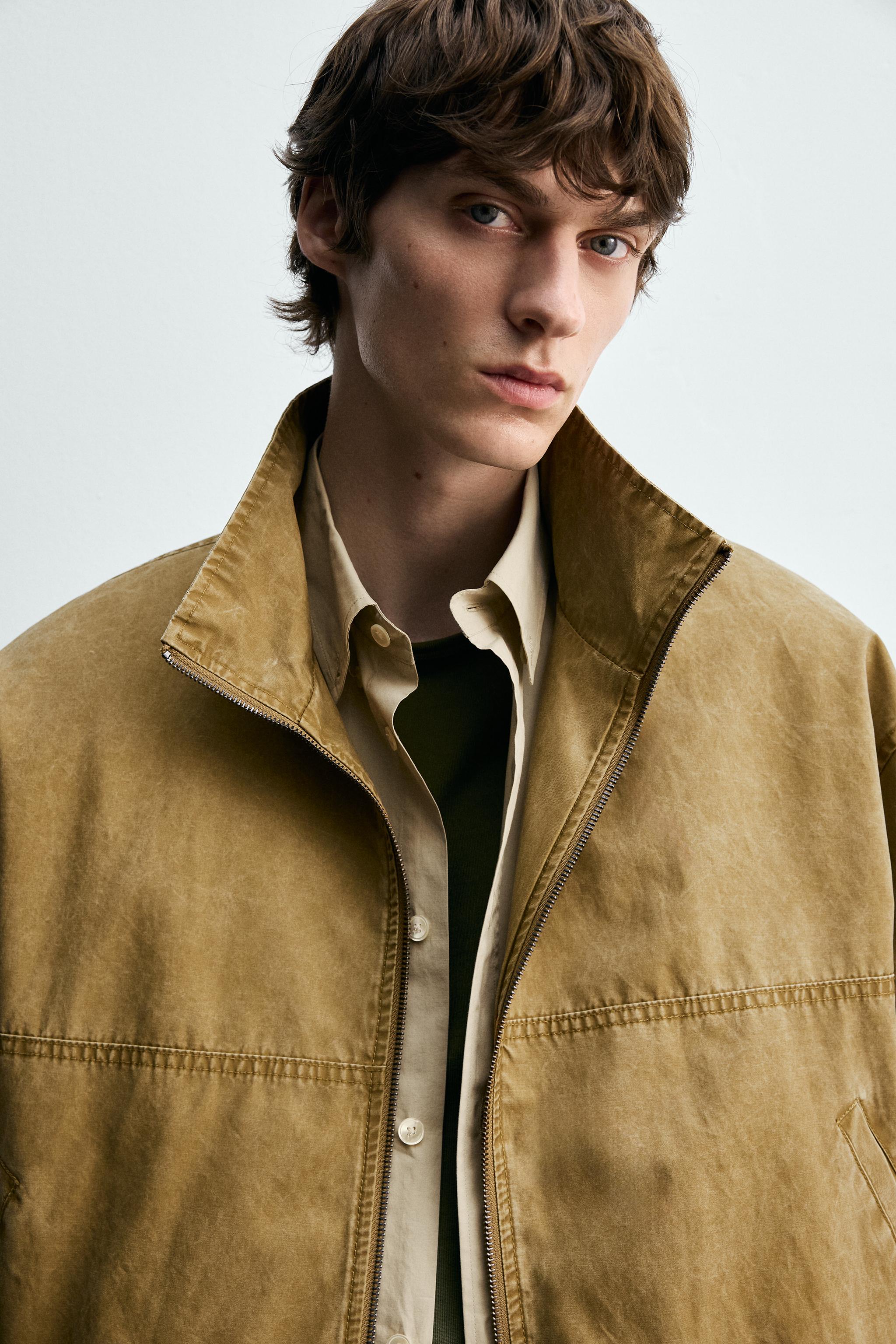 BLOUSON DÉLAVÉ COUPE COURTE