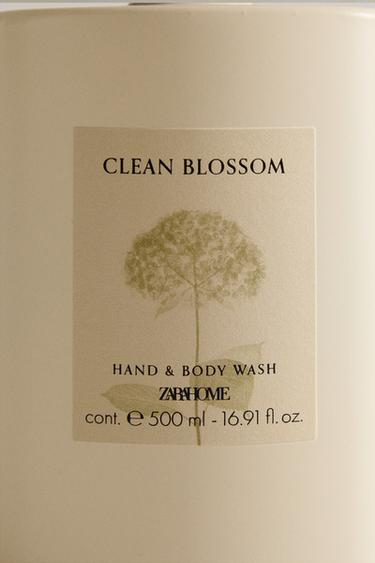 (500 ML) CLEAN BLOSSOM LIQUID HAND SOAP - Green/White by Zara - Image 3
