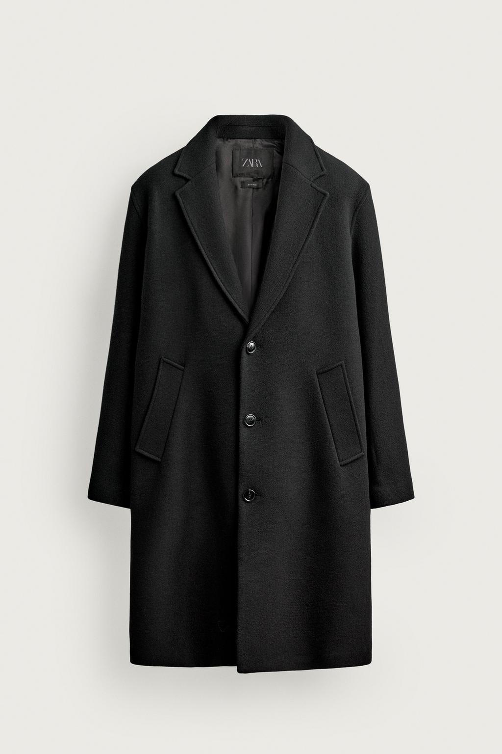 RELAXED FIT WOOL BLEND COAT