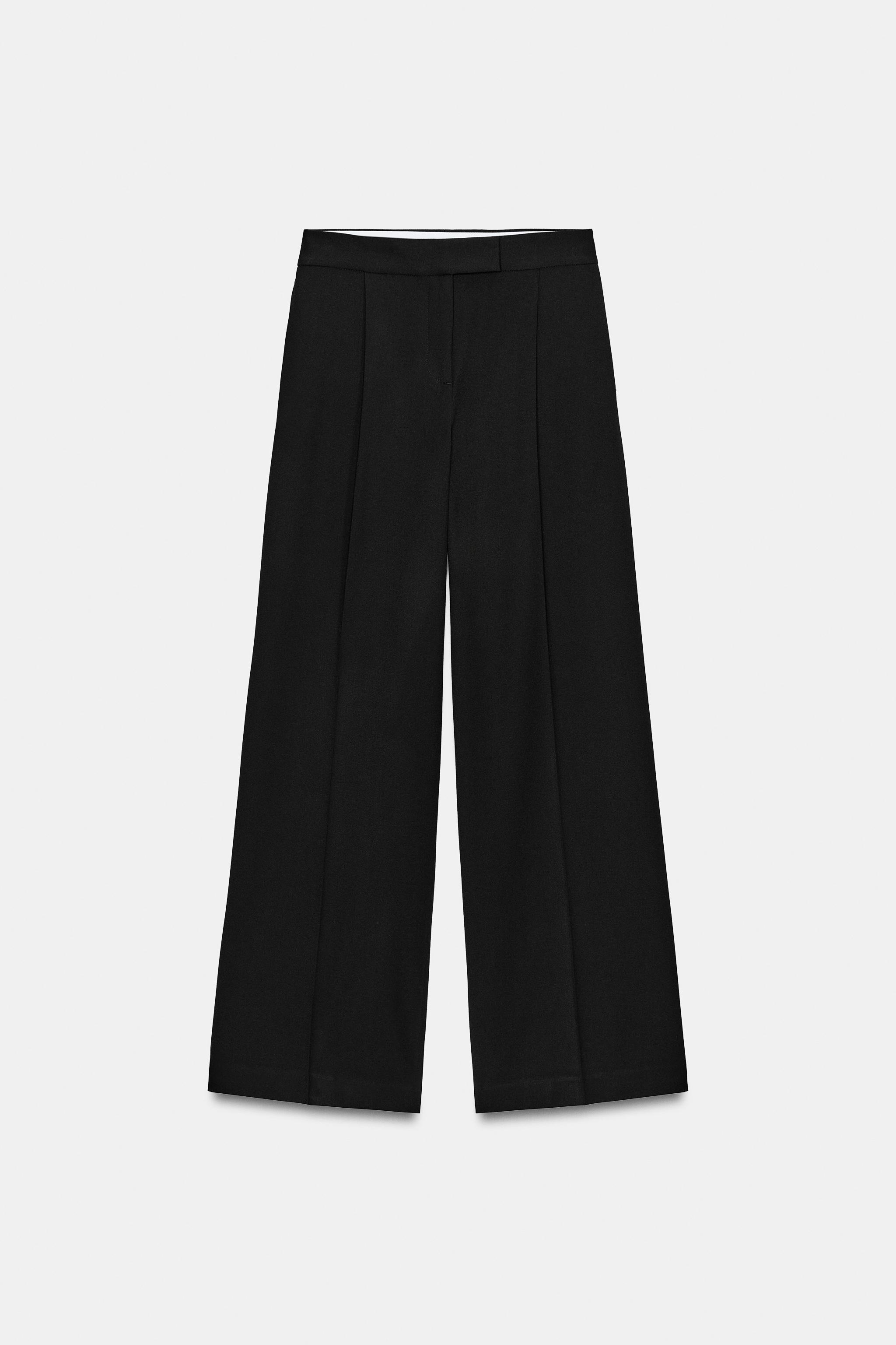 PLEATED WIDE LEG PANTS
