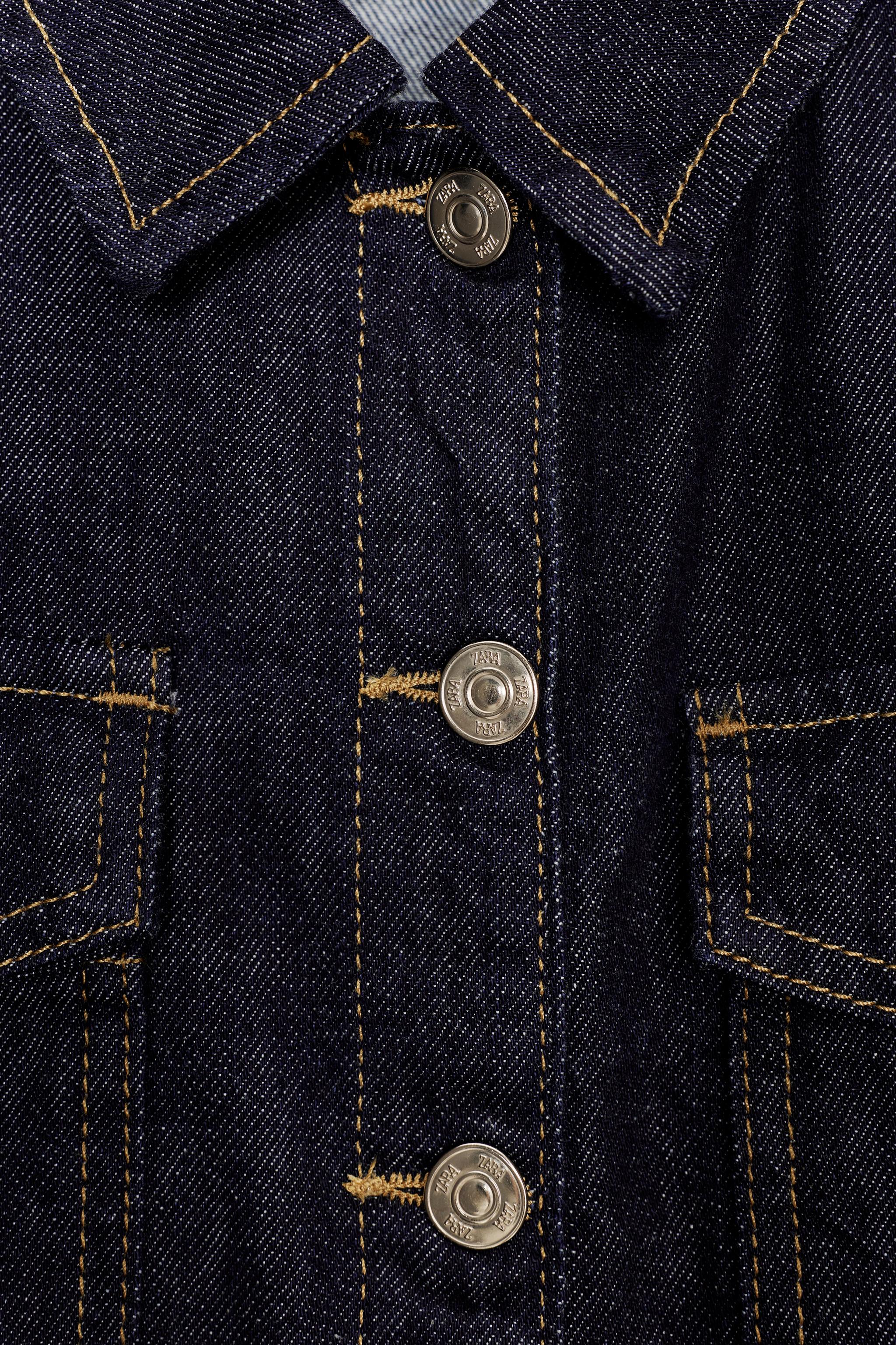 Z1975 デニムペプラムジャケット - ブルー | ZARA Japan / 日本