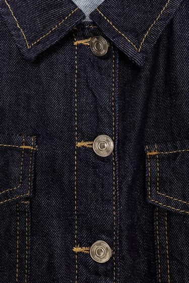 VESTE Z1975 EN DENIM PEPLUM - Bleu de Zara - Image 2