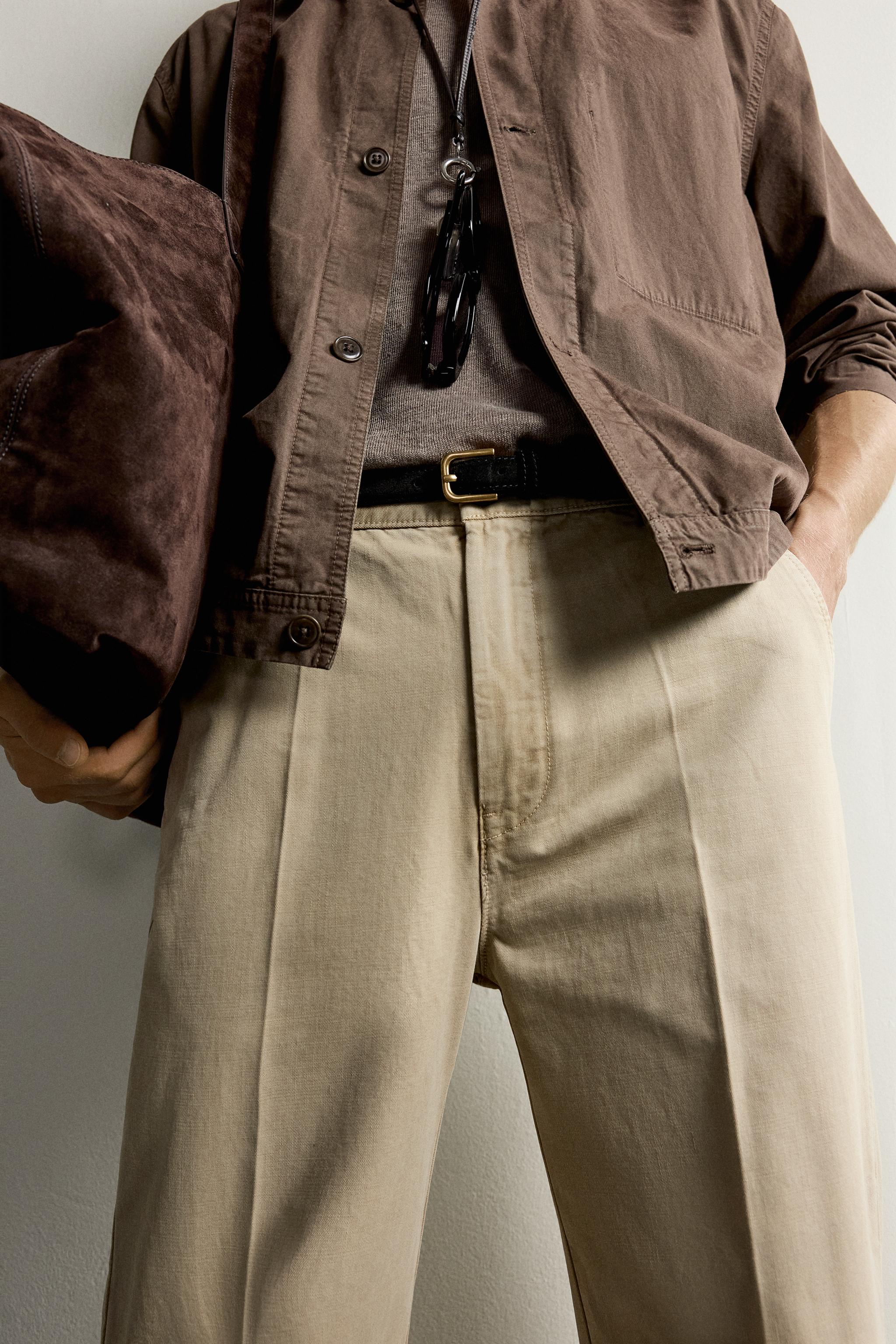 PANTALON CHINO RELAXED FIT DÉLAVÉ