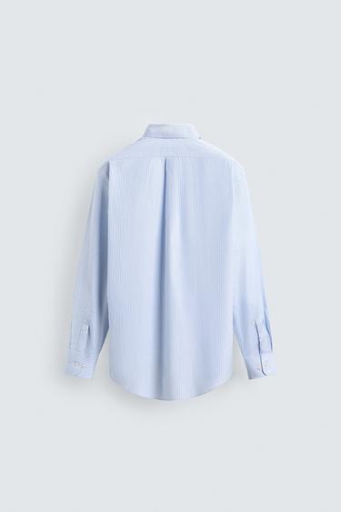 CHEMISE STRUCTURÉE À RAYURES - Rayures de Zara - Image 6