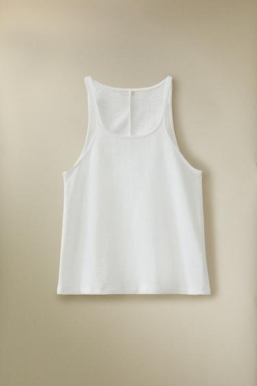COTTON TOP - White by Zara - Image 4