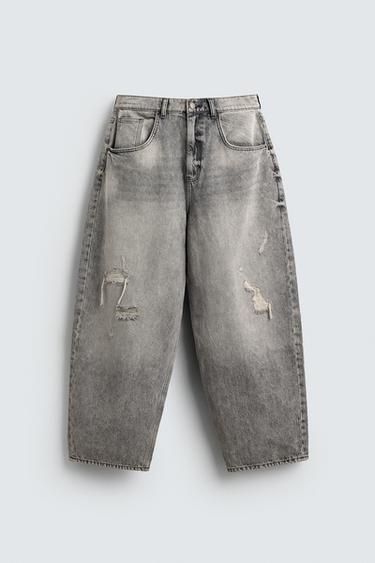 JEANS BAGGY FIT - Gris de Zara - Imagen 0
