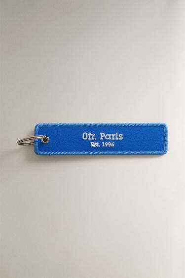 0FR. PARIS TEXTILE KEYRING - أزرق الخاص بـ Zara - صورة 0