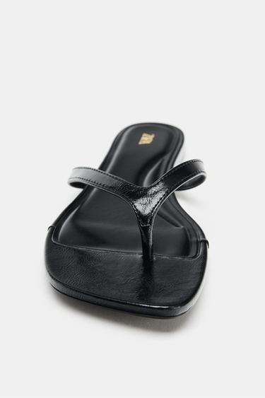 SANDALES PLATES - Noir de Zara - Image 5
