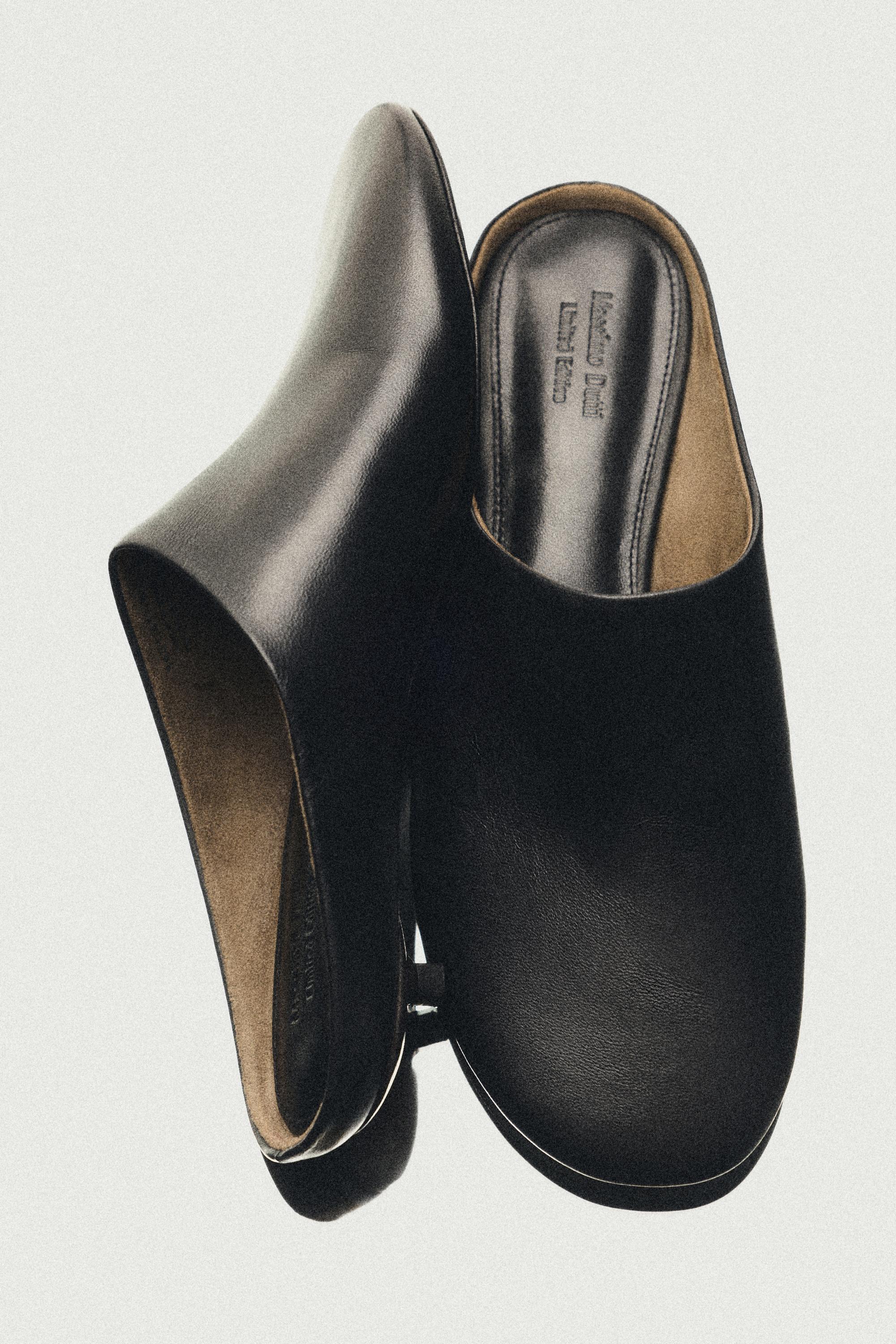 Low-heel leather mule - LIMITED EDITION