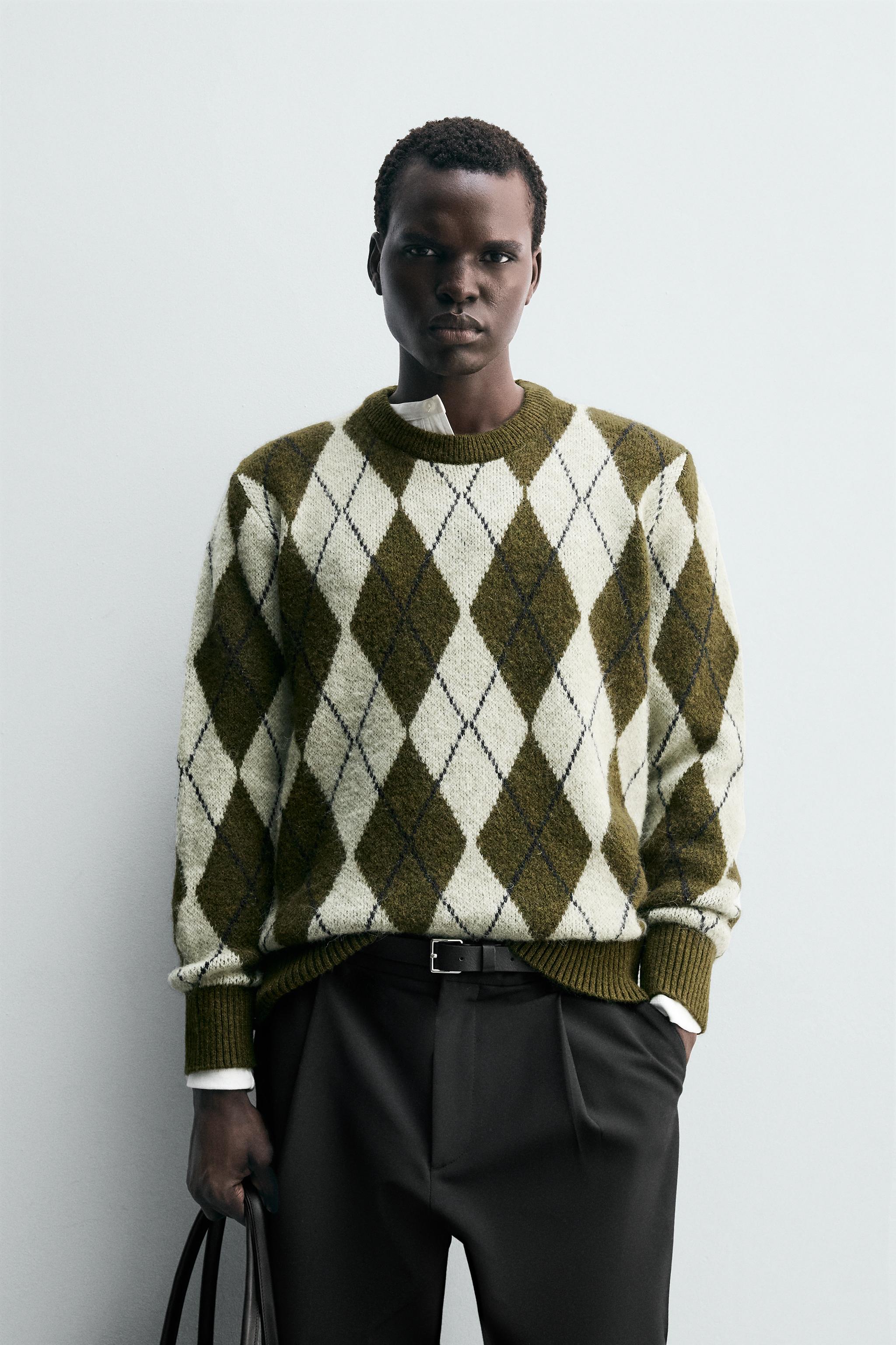 PULL EN JACQUARD À LOSANGES