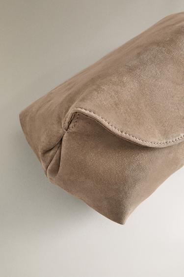 SOFT LEATHER CLUTCH WASH BAG - Greenish by Zara - Image 4