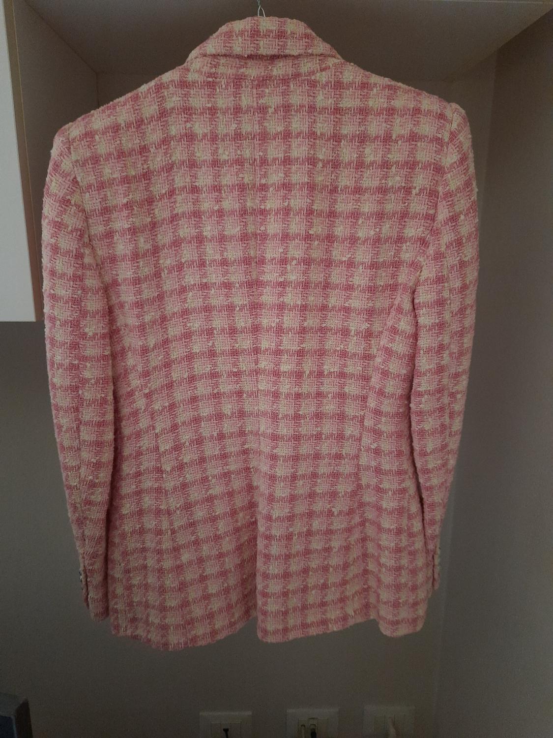 TEXTURED DOUBLE-BREASTED BLAZER - Image 2