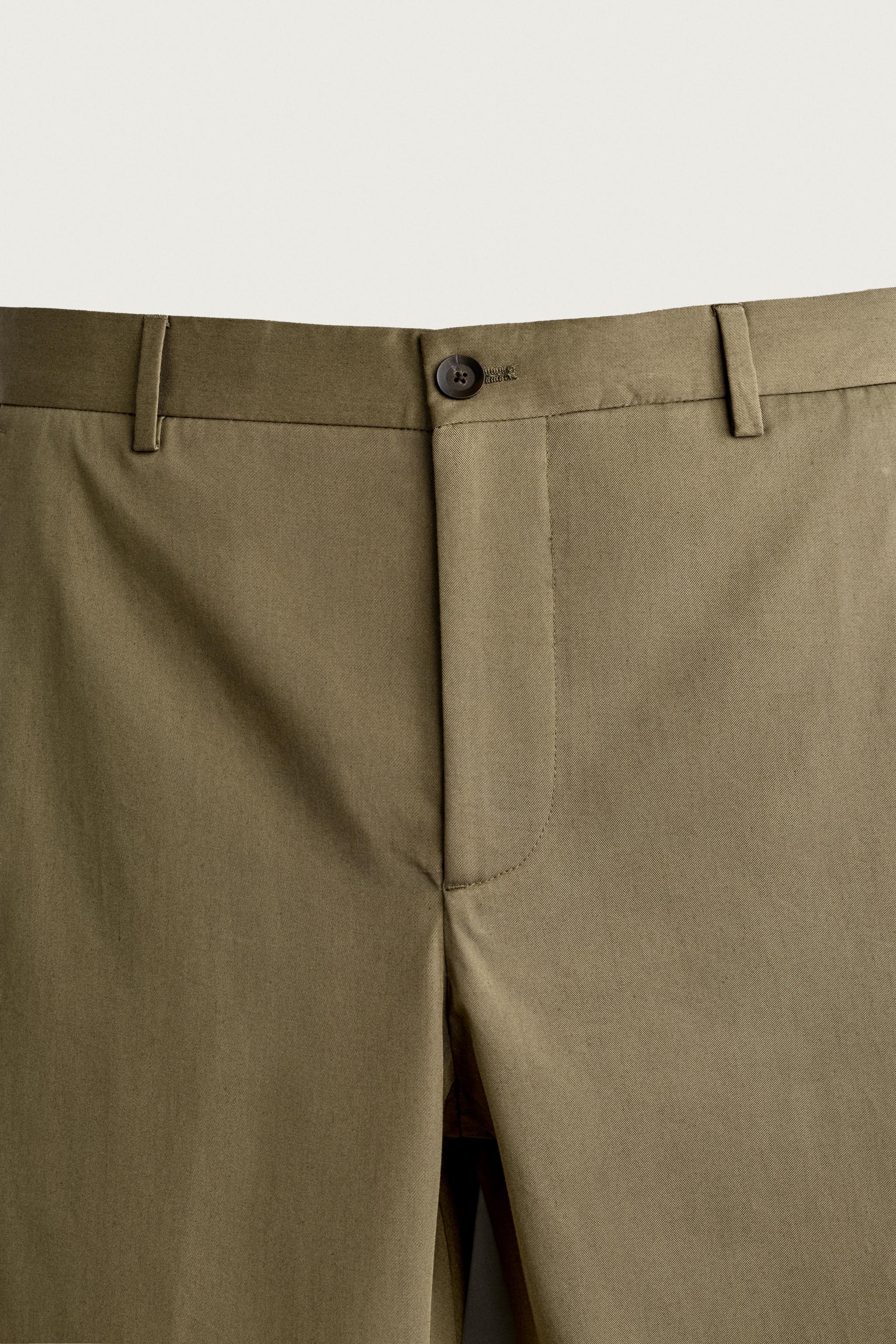 Zara STRAIGHT FIT PANTOLON görsel 8