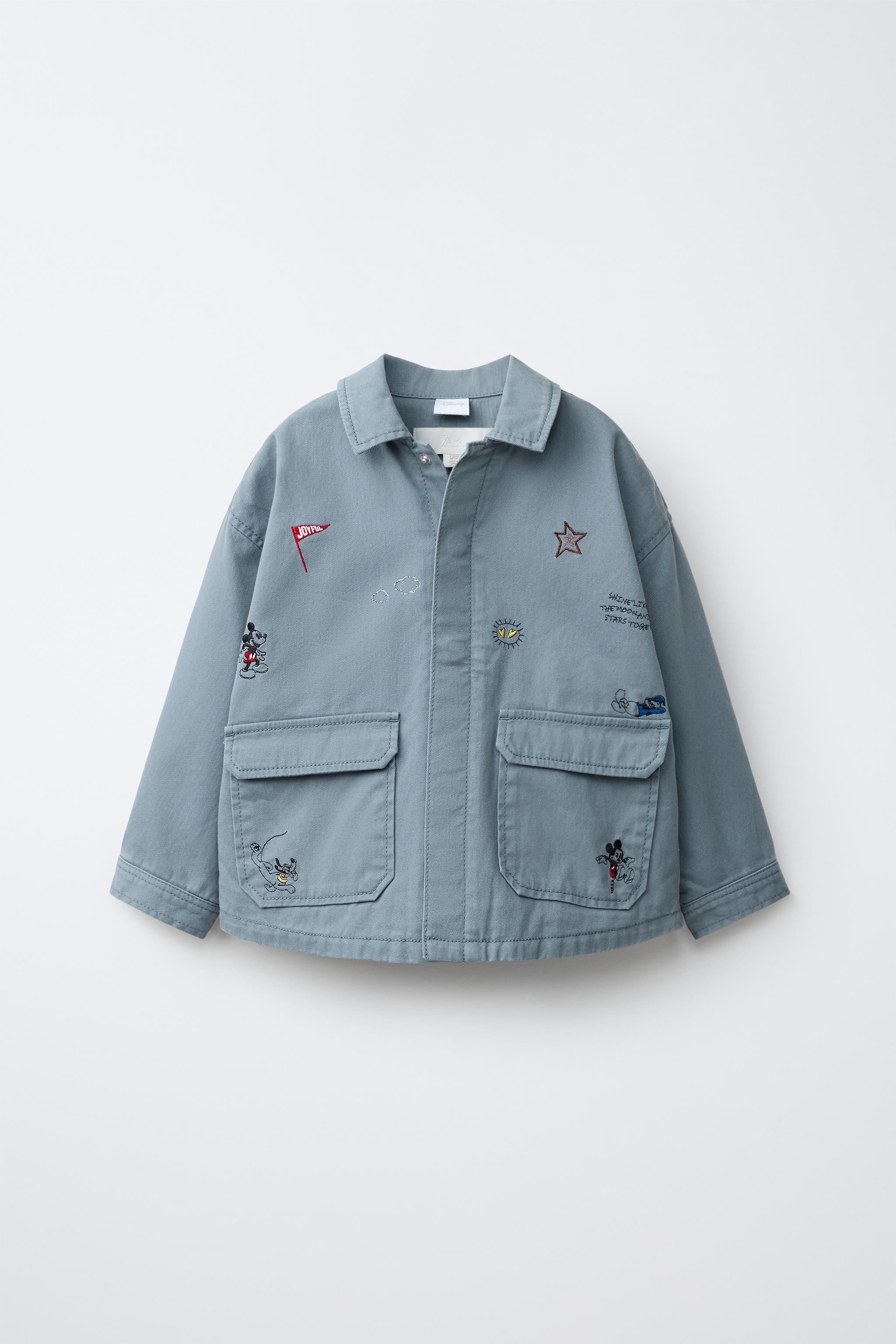 Детские рубашки Zara MICKEY MOUSE © DISNEY EMBROIDERED OVERSHIRT — фото 2
