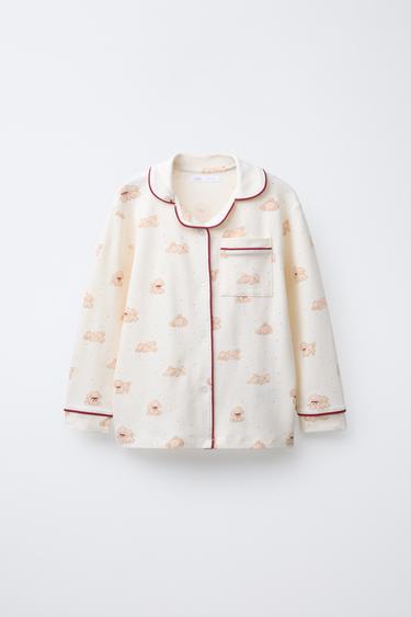 6-14 ANS/ PYJAMA IMPRIMÉ CHIOTS - Marron clair de Zara - Image 1