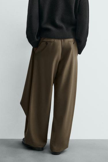 DRAPED WRAP TROUSERS - Caramel by Zara - Image 2
