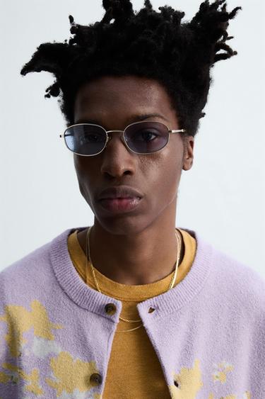 CARDIGAN JACQUARD FLORAL © OTIS KWAME KYE QUAICOE - Violet de Zara