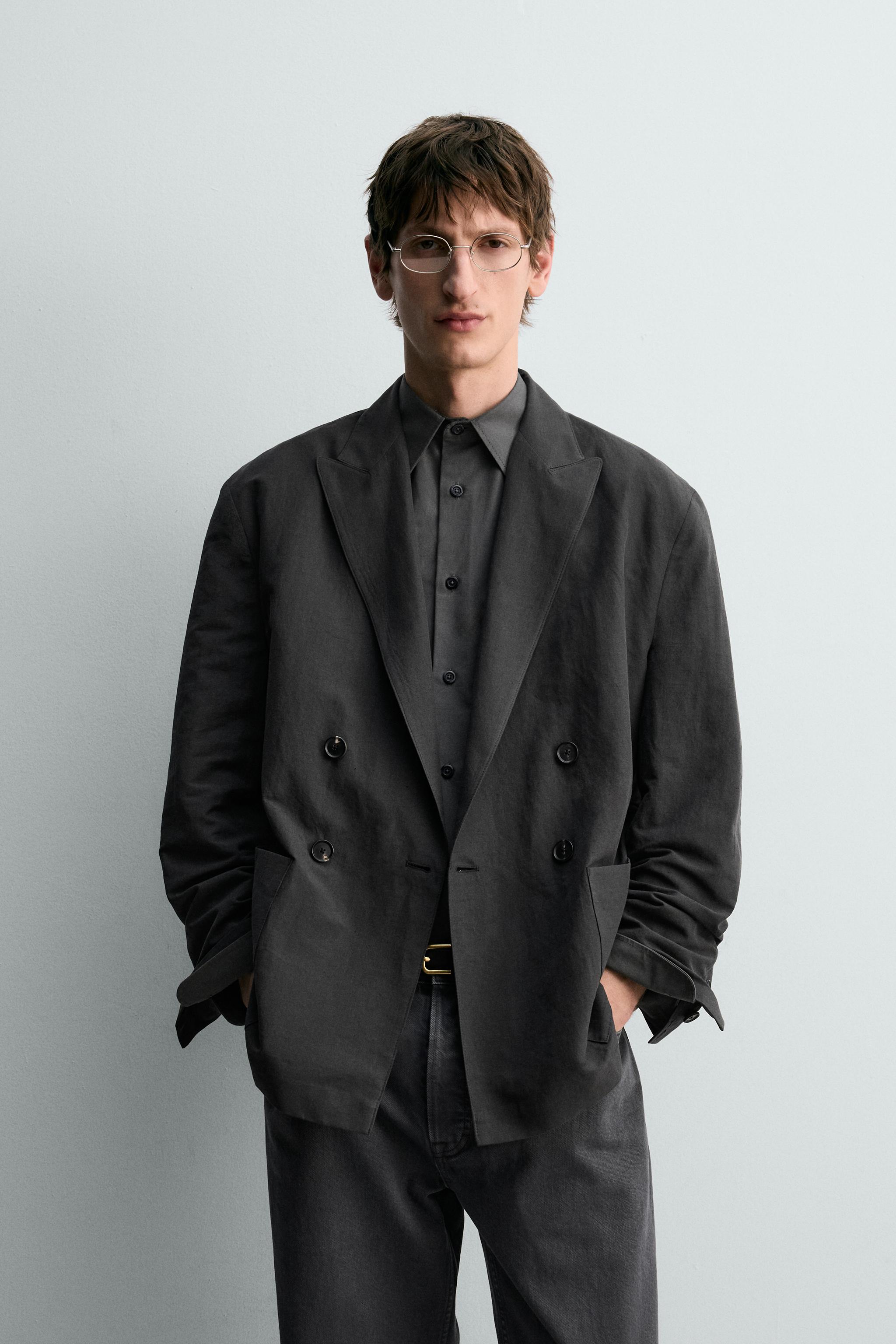 VESTE CROISÉE COTON - LIN