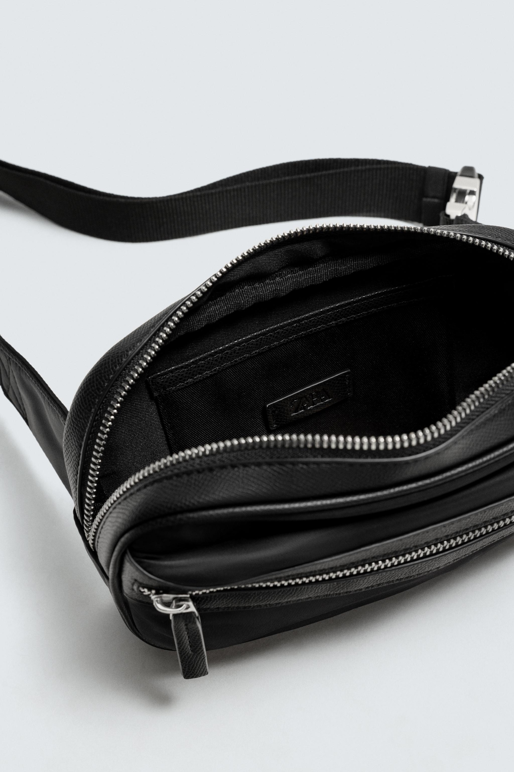 TECHNICAL FABRIC BELT BAG - Black | ZARA United States
