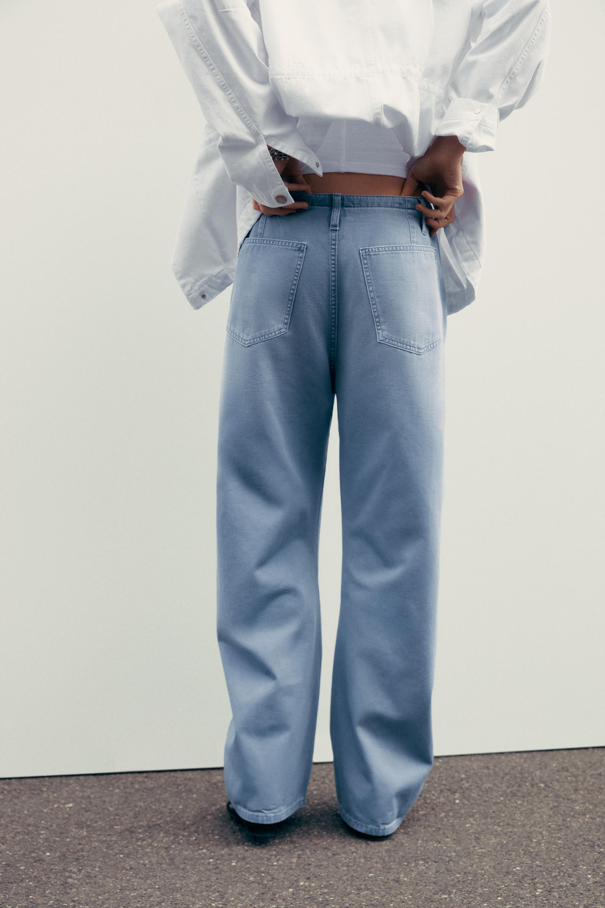 TIE-WAIST CHINO PANTS - Aquamarine | ZARA United States