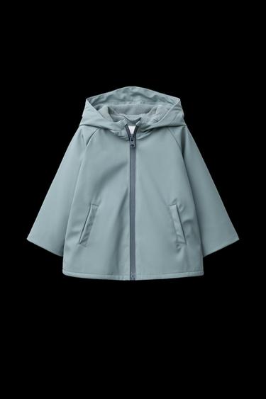 Zara RUBBERIZED WATER REPELLENT JACKET - Gray / Blue - Image 0