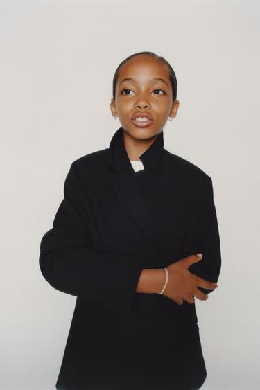 BASIC BLAZER - Zwart van Zara