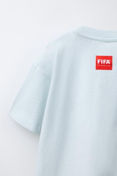 Zara FIFA WORLD CUP ™ 1982 PRINTED T-SHIRT - Sky blue